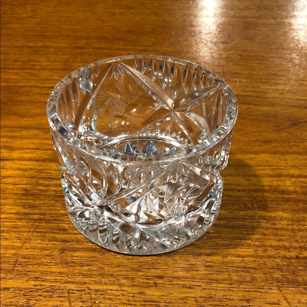Clear Cut Glass Decorative Candy Dish